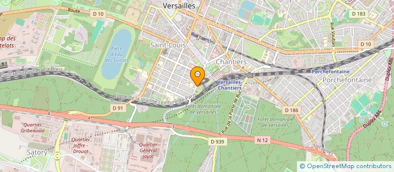 localisation de l'entreprise SCI MAHIETTE JARDIN DES EPARS à VERSAILLES