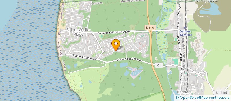 localisation de l'entreprise SCI MAHIEU - DESCHODT  CAMIERS