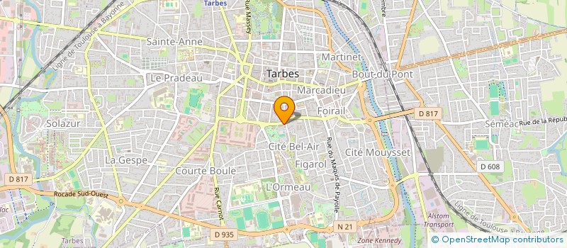 localisation de l'entreprise SCI MAHILIX  TARBES