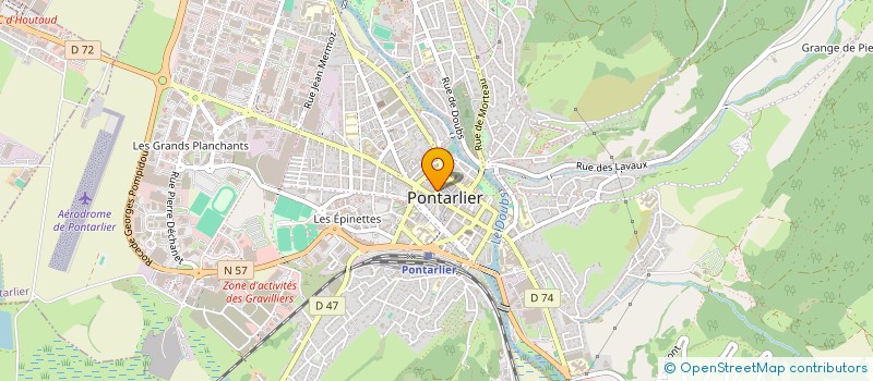 localisation de l'entreprise SCI MAHINA  PONTARLIER