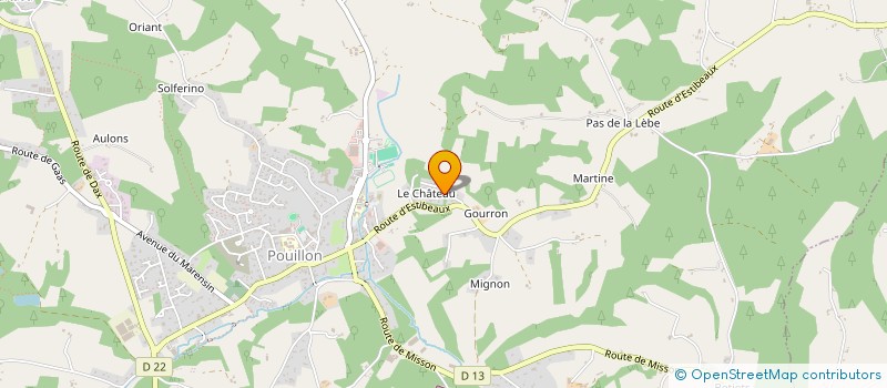 localisation de l'entreprise SCI MAHOURAT à POUILLON