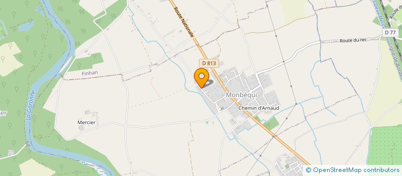 localisation de l'entreprise SCI MAHU  MONBEQUI