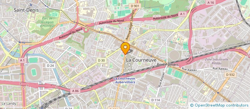 localisation de l'entreprise SCI MAI LAURA à LA COURNEUVE
