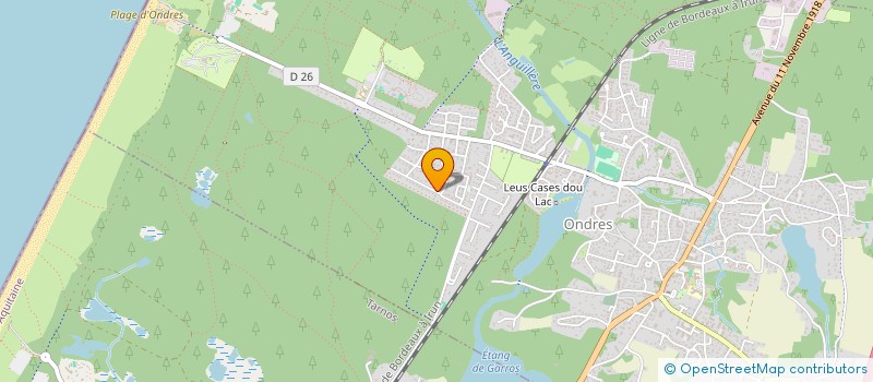 localisation de l'entreprise SCI MAIANA à ONDRES