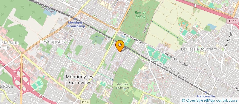 localisation de l'entreprise SCI MAIDANA  MONTIGNY-LES-CORMEILLES