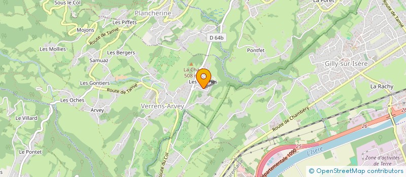 localisation de l'entreprise SCI MAIDO  VERRENS-ARVEY