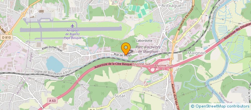 localisation de l'entreprise SCI MAIGNON 2  ANGLET