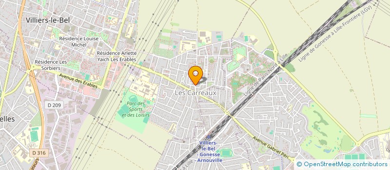 localisation de l'entreprise SCI MAILD  VILLIERS-LE-BEL