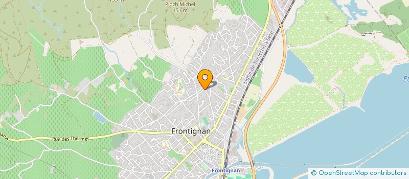 localisation de l'entreprise SCI MAILLARD à FRONTIGNAN