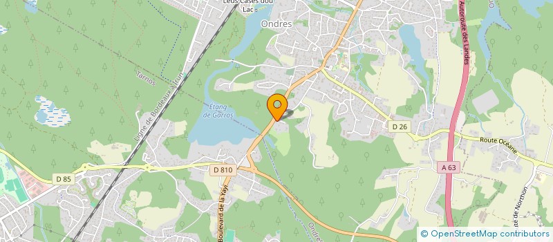 localisation de l'entreprise SCI MAILLARD à ONDRES