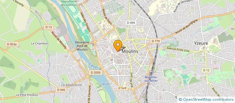 localisation de l'entreprise SCI MAILLARD FAYET à MOULINS