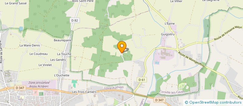 localisation de l'entreprise SCI MAILLET 2  LOIRE-AUTHION