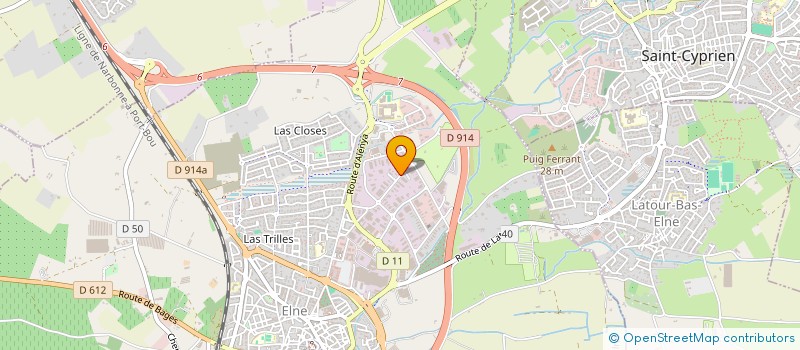 localisation de l'entreprise SCI MAILLOL à ELNE