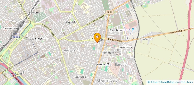 localisation de l'entreprise SCI MAILLOT  REIMS