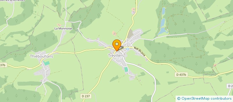 localisation de l'entreprise SCI MAILLOT à TREVILLERS