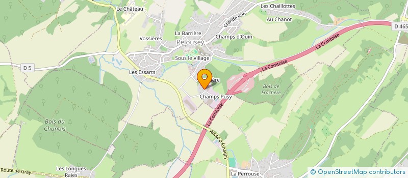 localisation de l'entreprise SCI MAILLOT ET THOMAS  PELOUSEY