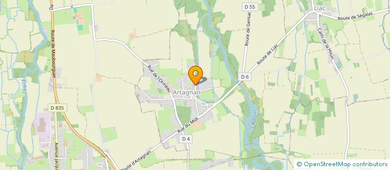 localisation de l'entreprise SCI MAILYSSE AYGUEROTTE  ARTAGNAN