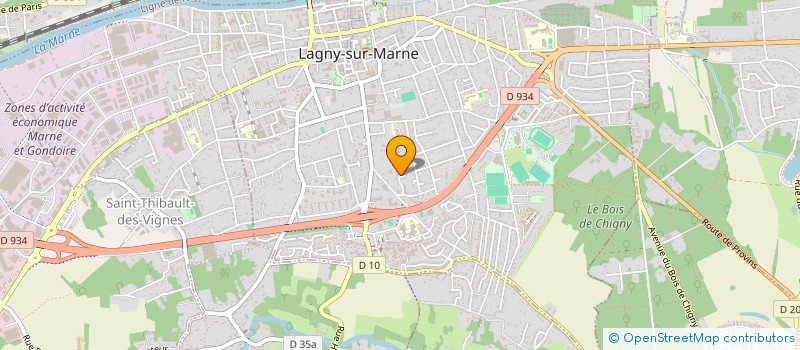 localisation de l'entreprise SCI MAINA  LAGNY-SUR-MARNE