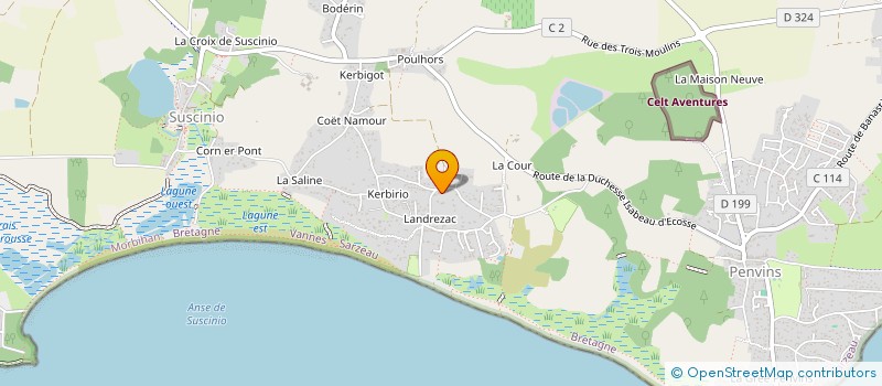 localisation de l'entreprise SCI MAINBERTE  SARZEAU