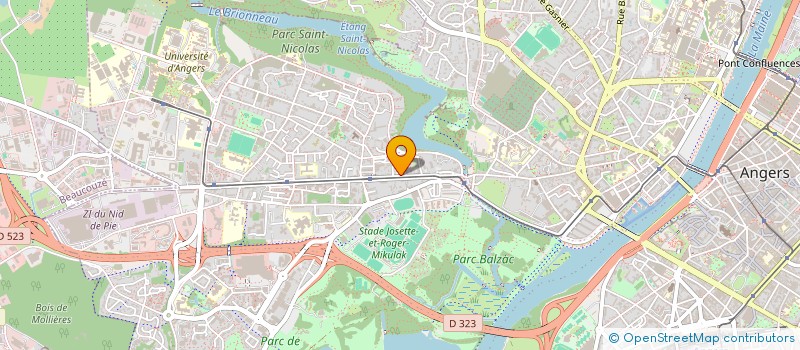 localisation de l'entreprise SCI MAINE à ANGERS