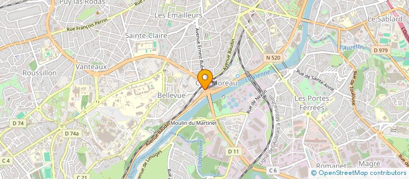 localisation de l'entreprise SCI MAINE BEAUSEJOUR à LIMOGES