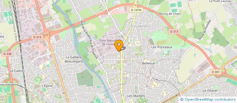 localisation de l'entreprise SCI MAINE FLOR  COULAINES