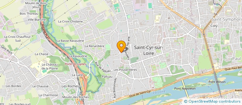 localisation de l'entreprise SCI MAINE JAURES à SAINT-CYR-SUR-LOIRE
