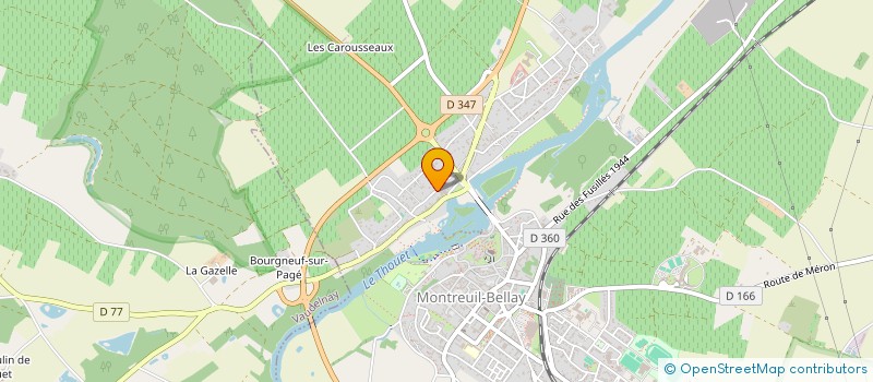 localisation de l'entreprise SCI MAINGUIN BARON  MONTREUIL-BELLAY