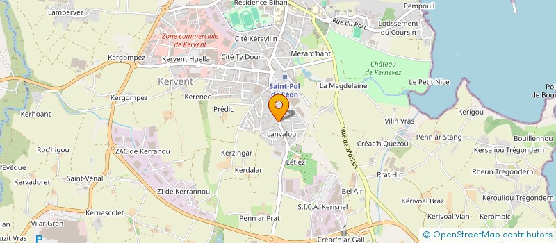 localisation de l'entreprise SCI MAINNA MAX ET ANNIE  SAINT-POL-DE-LEON