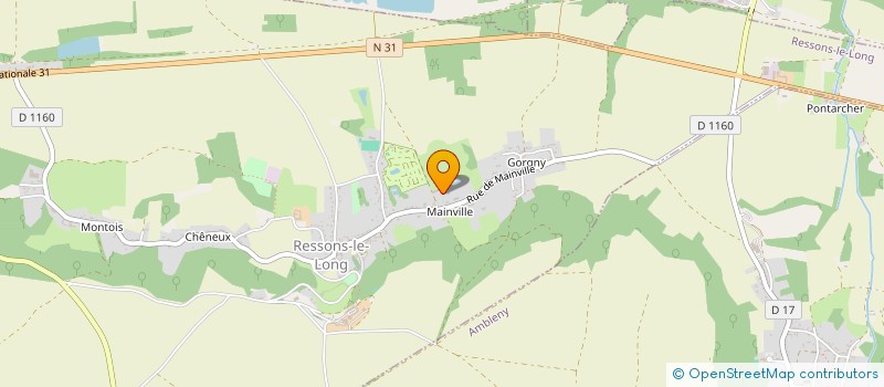 localisation de l'entreprise SCI MAINVILLE  RESSONS-LE-LONG