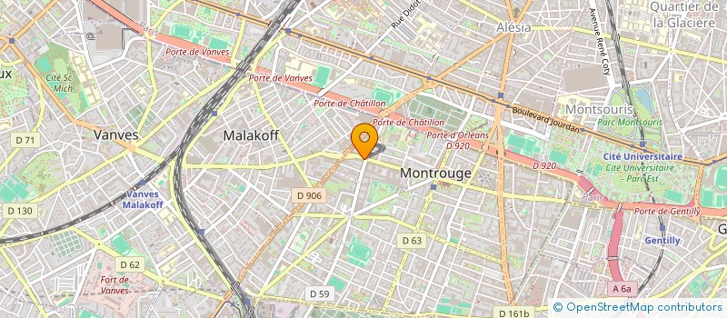 localisation de l'entreprise SCI MAIRA  MONTROUGE