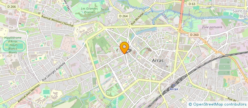 localisation de l'entreprise SCI MAISANT à ARRAS