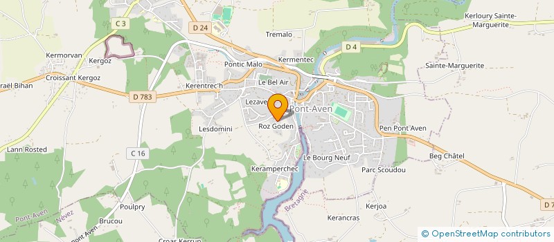 localisation de l'entreprise SCI MAISOASSA  PONT-AVEN