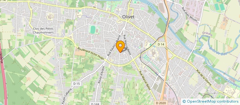 localisation de l'entreprise SCI MAISON BECQUEREL à OLIVET