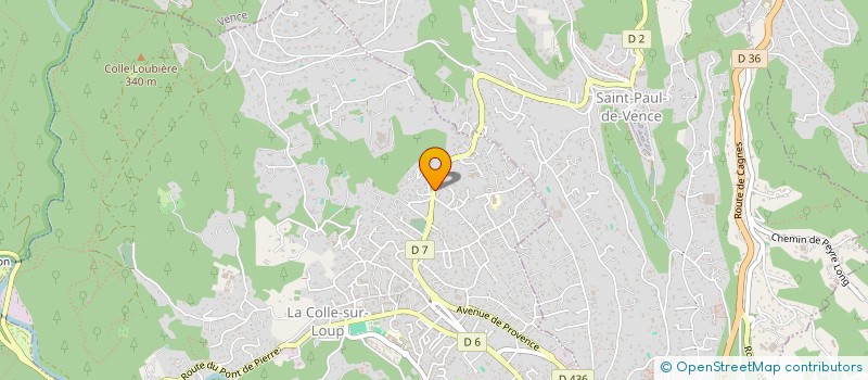 localisation de l'entreprise SCI MAISON BIANCHI  LA COLLE-SUR-LOUP