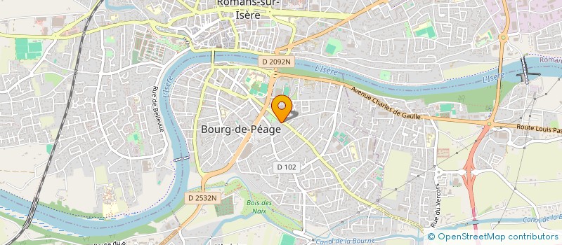 localisation de l'entreprise SCI MAISON BLANCHE  BOURG-DE-PEAGE