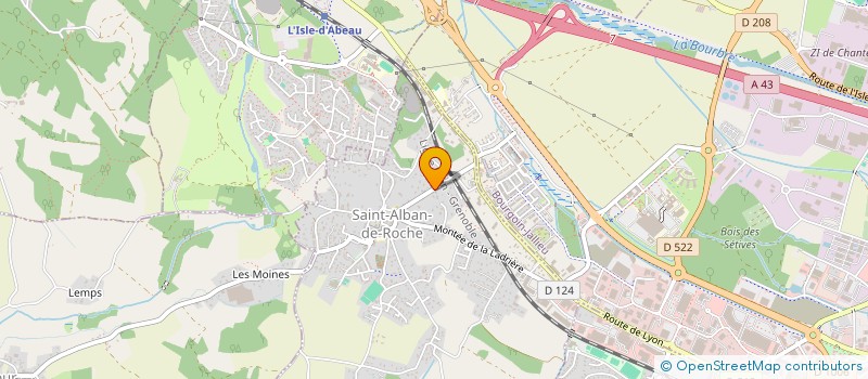 localisation de l'entreprise SCI MAISON BOIS  SAINT-ALBAN-DE-ROCHE