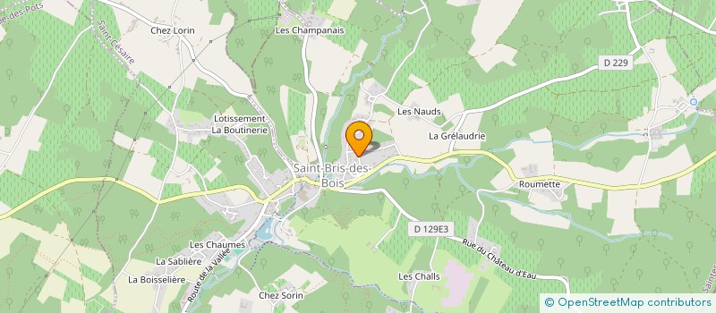 localisation de l'entreprise SCI MAISON BONHEUR  SAINT-BRIS-DES-BOIS