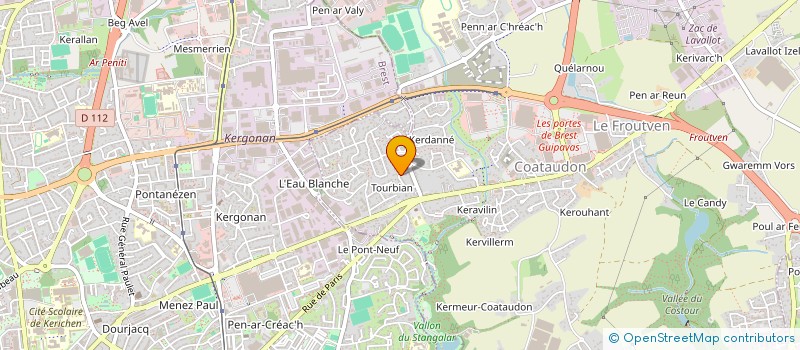 localisation de l'entreprise SCI MAISON CARREE  GUIPAVAS