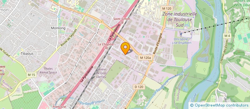 localisation de l'entreprise SCI MAISON CENTRALE COIFFURE MALGOUYRES  TOULOUSE
