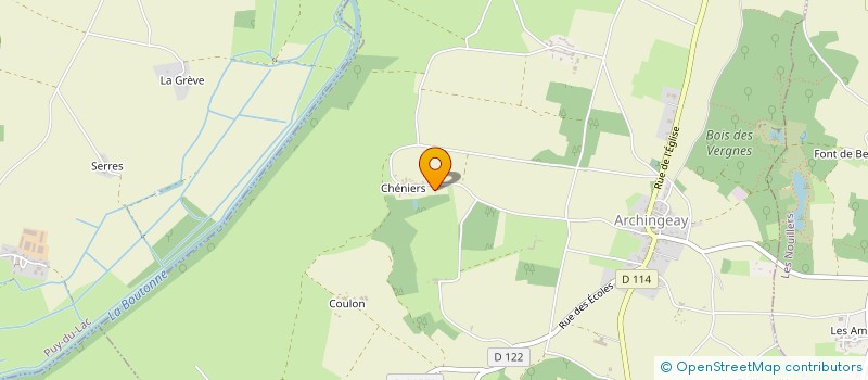 localisation de l'entreprise SCI MAISON DE CHENIERS  ARCHINGEAY