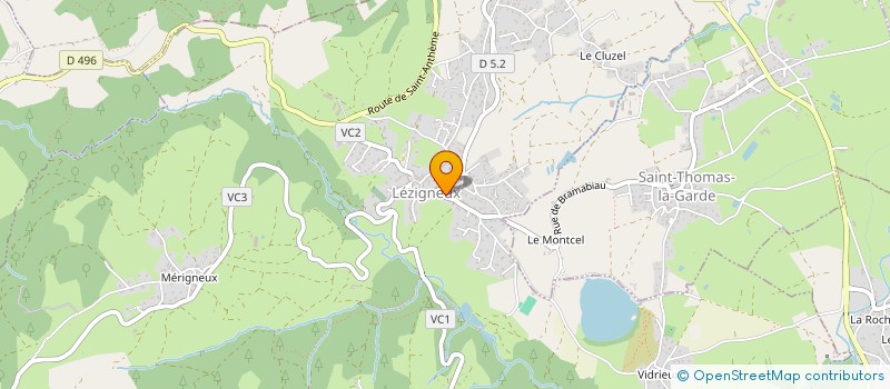 localisation de l'entreprise SCI MAISON DE FAMILLE  MONTBRISON