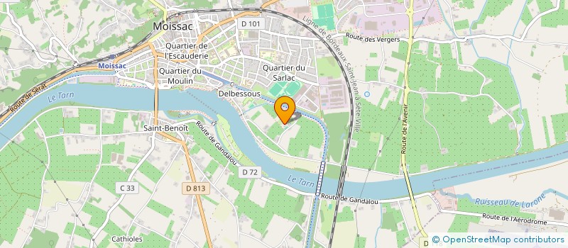 localisation de l'entreprise SCI MAISON DE FIGUERIS  MOISSAC