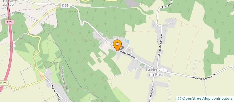 localisation de l'entreprise SCI MAISON DE L'ABBAYE  LA NEUVILLE-DU-BOSC