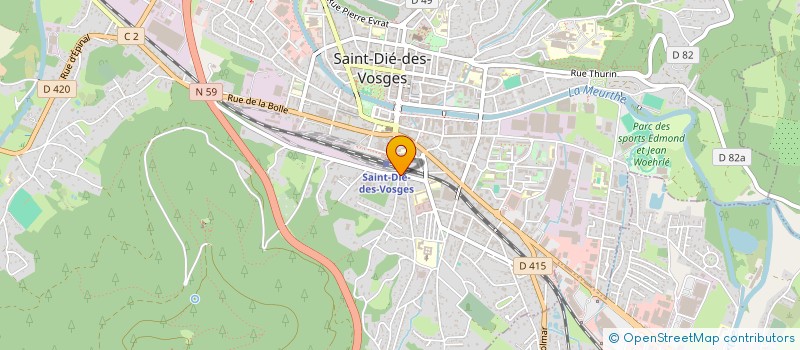 localisation de l'entreprise SCI MAISON DE L HERMITAGE à SAINT-DIE-DES-VOSGES
