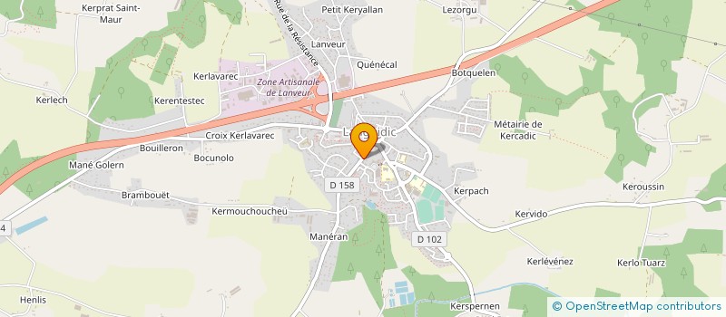 localisation de l'entreprise SCI MAISON DE SANTE DE LANGUIDIC  LANGUIDIC