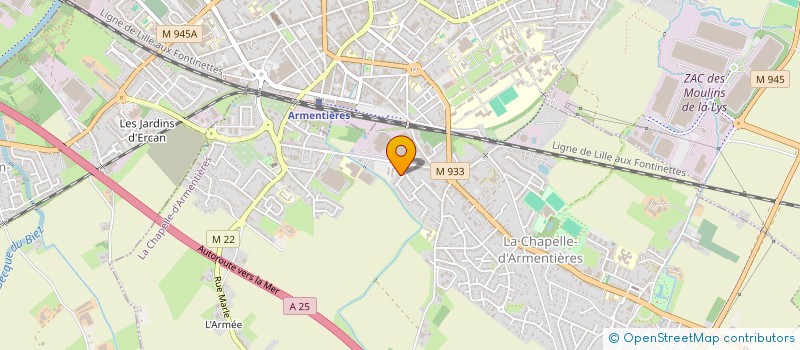 localisation de l'entreprise SCI MAISON DE SANTE DU 723  LA CHAPELLE-D'ARMENTIERES