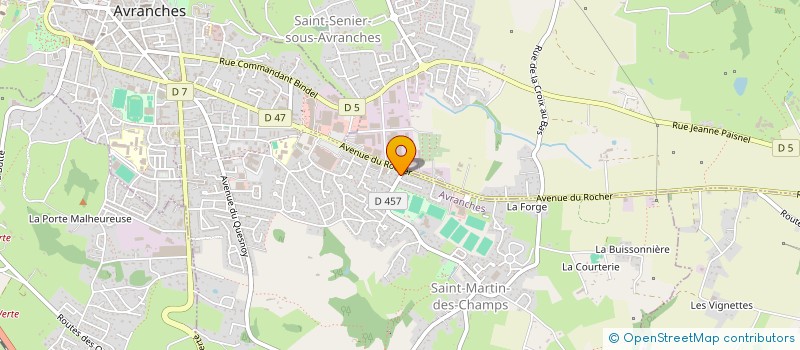 localisation de l'entreprise SCI MAISON DES 2 ARTISTES  AVRANCHES