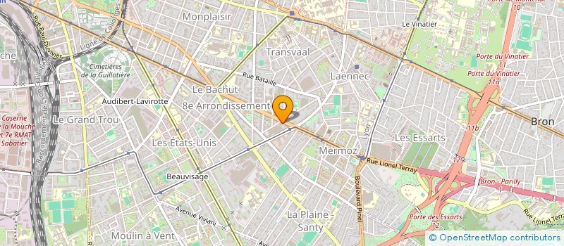 localisation de l'entreprise SCI MAISON DES ENTREPRISES  LYON