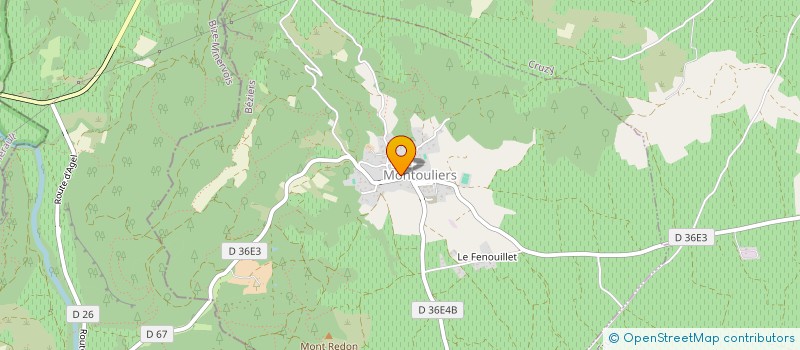 localisation de l'entreprise SCI MAISON DES OLIVIERS  MONTOULIERS